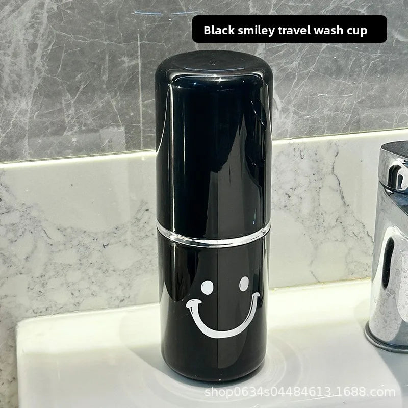 Travel Toileting Mouthwash cup, Portable 2-in-1 Cup Set for Brushing Teeth, Toothbrush storage box, portable