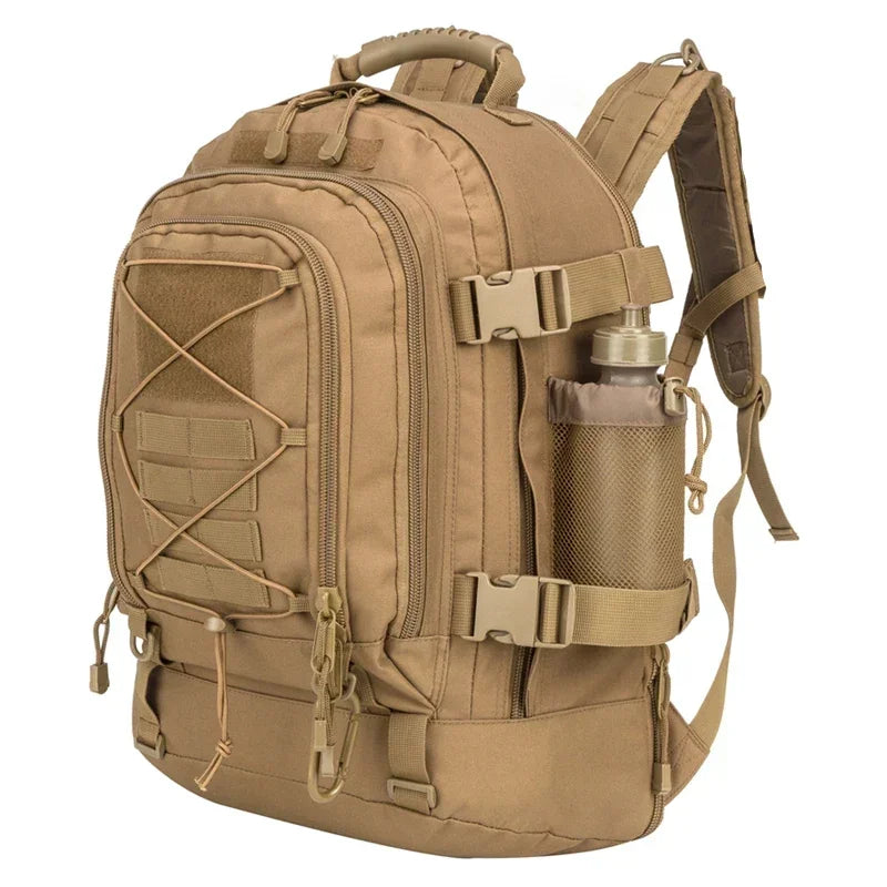 60L Military Tactical Backpack – MOLLE Outdoor Hiking, Camping & Travel Rucksack