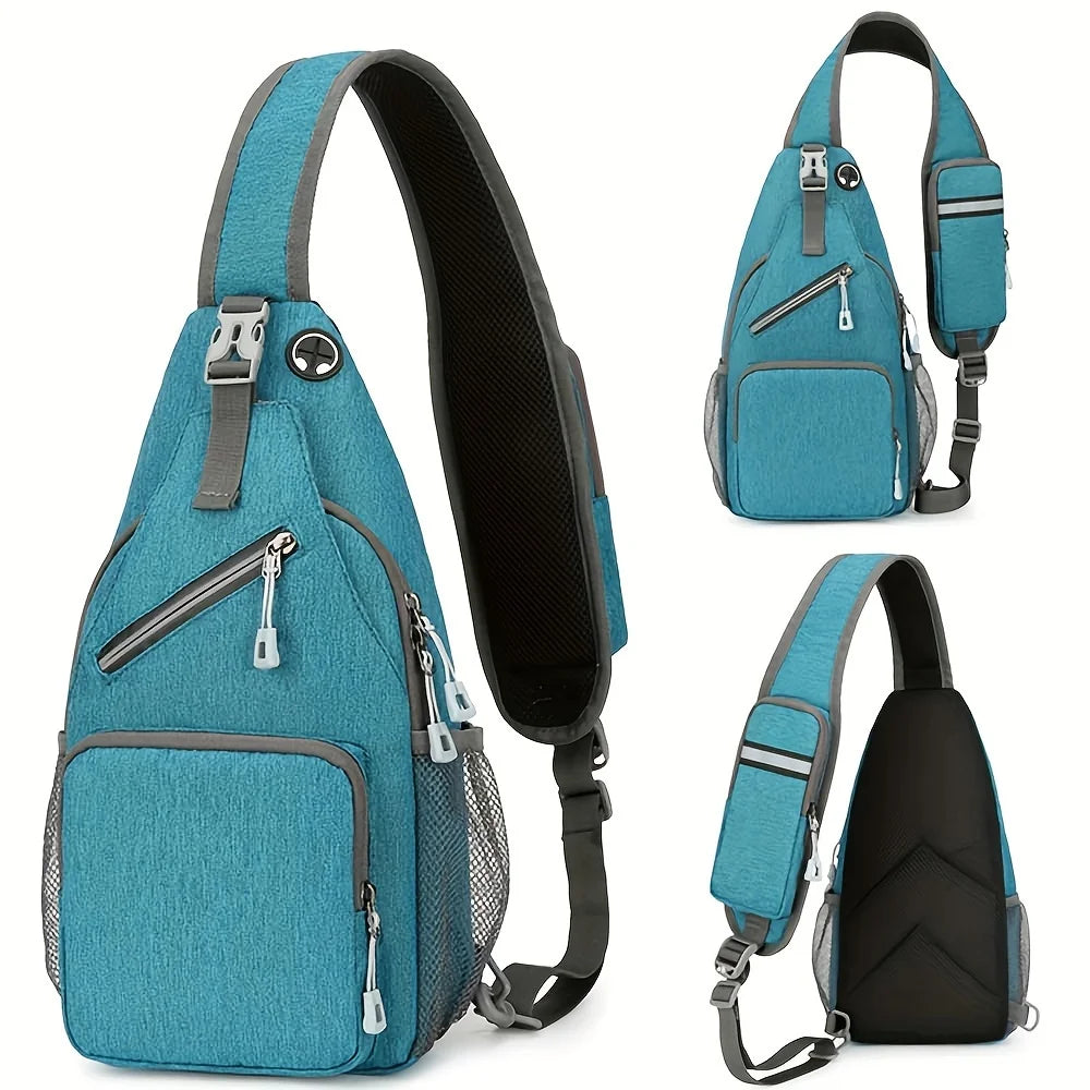Waterproof Crossbody Sling Bag for Men & Women – Large Capacity Travel Chest Shoulder Bag