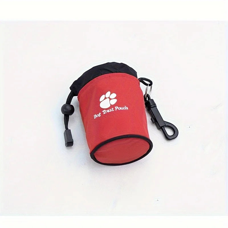 Dog Treat Pouch, Portable& Durable Pet Training Bag Pouch Treat Bag, Drawstring Zipper, Ideal for On-the-Go Snacks, Dog Snacks