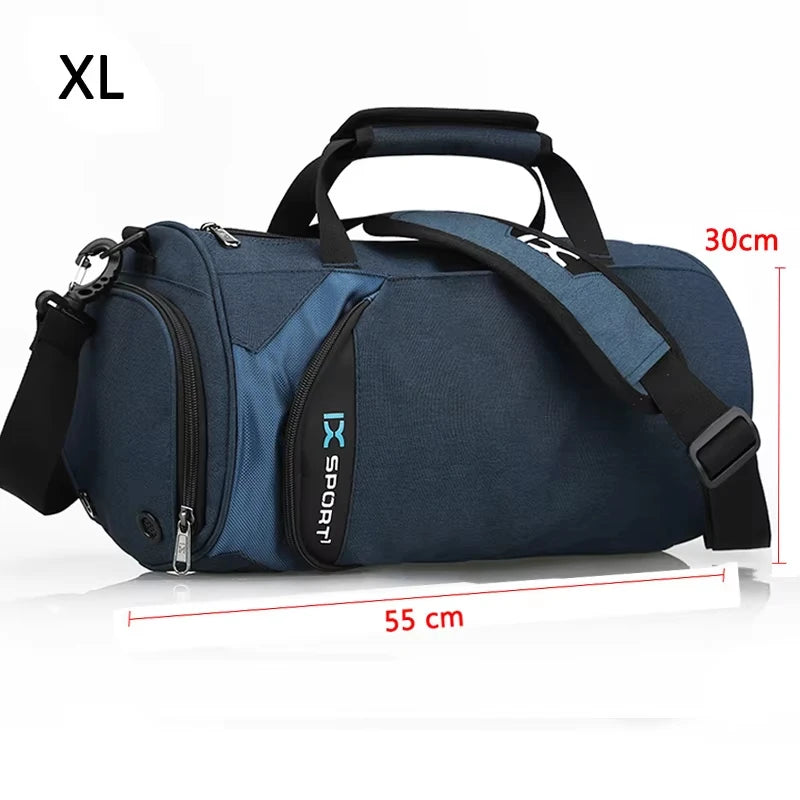 Travel Bag with Independent Shoe Compartment Dry Wet Separation Handbag Travel Sports Gym Bag Crossbody Luggage Bag
