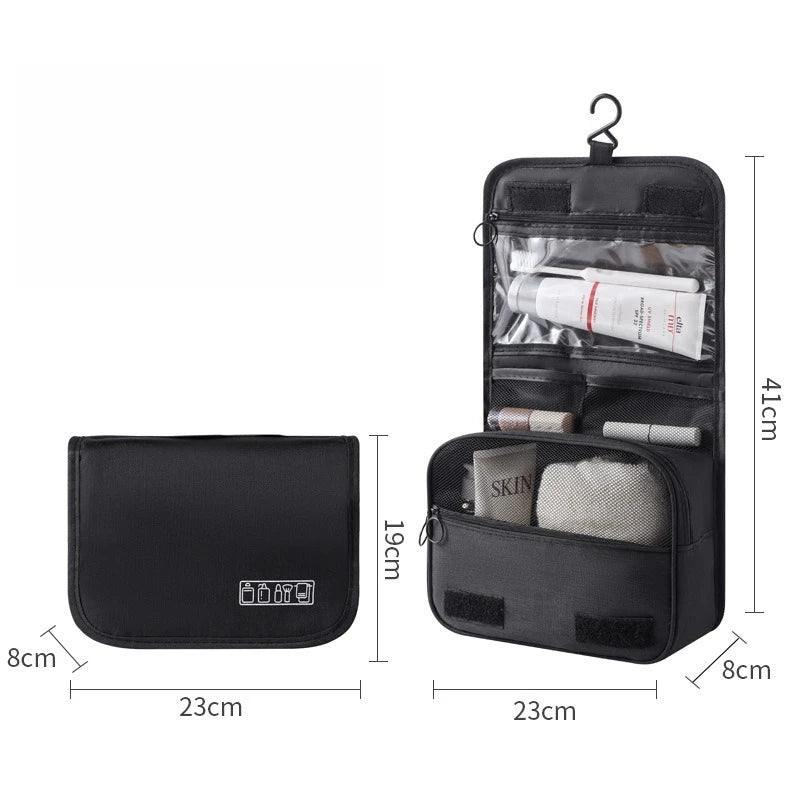 Travel Toiletries Bag for Women, Large Capacity Dry and Wet Separation, Hanging Toiletries Bag for Men, Toiletries Storage Bag