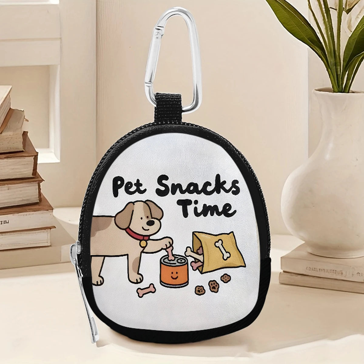 Dog Training Treat Pouch Closure Puppy Portable with Zipper Dog Treat Bag Pet Snack Container for Walks Travel Dog Training