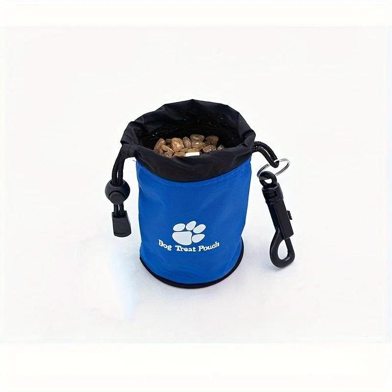 Dog Treat Pouch, Portable& Durable Pet Training Bag Pouch Treat Bag, Drawstring Zipper, Ideal for On-the-Go Snacks, Dog Snacks
