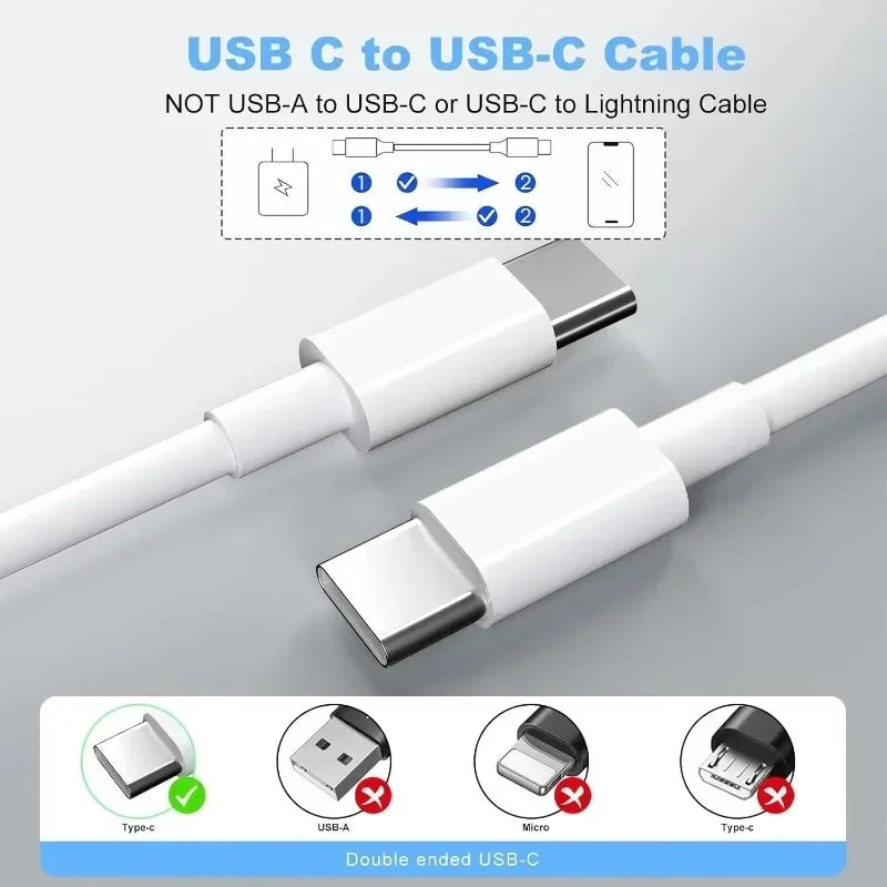 1/3Pcs 100W Data Cable USB C To Type C Cable Fast Charge Data Cable Highspeed Data Transfer For Phone iPad Data Line