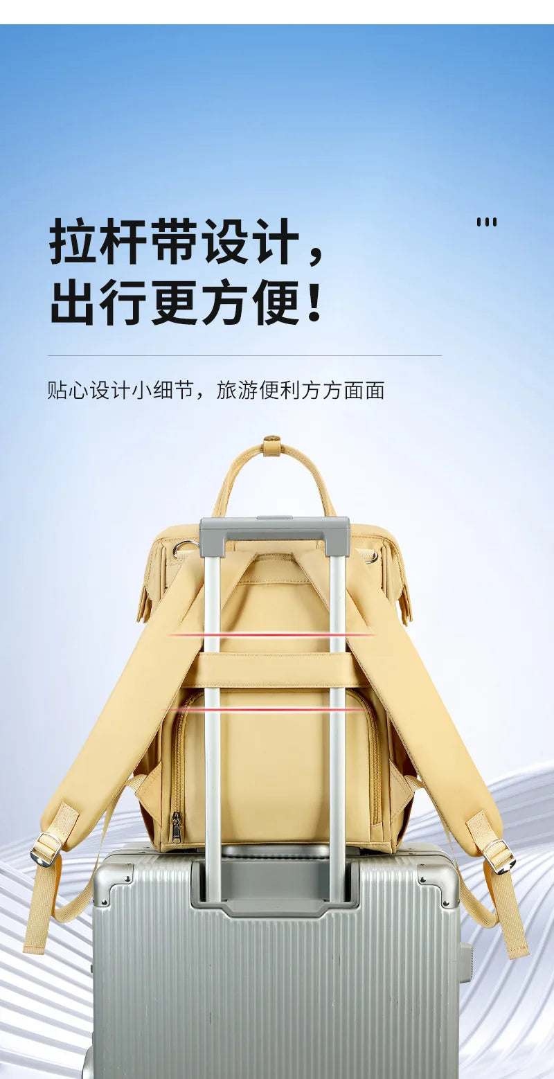 Baby Travel Backpack Diaper Mummy Bag Large Capacity Nappy Bag Material Handbag For Baby Outdoor Travel Bag For Baby Care Stuff