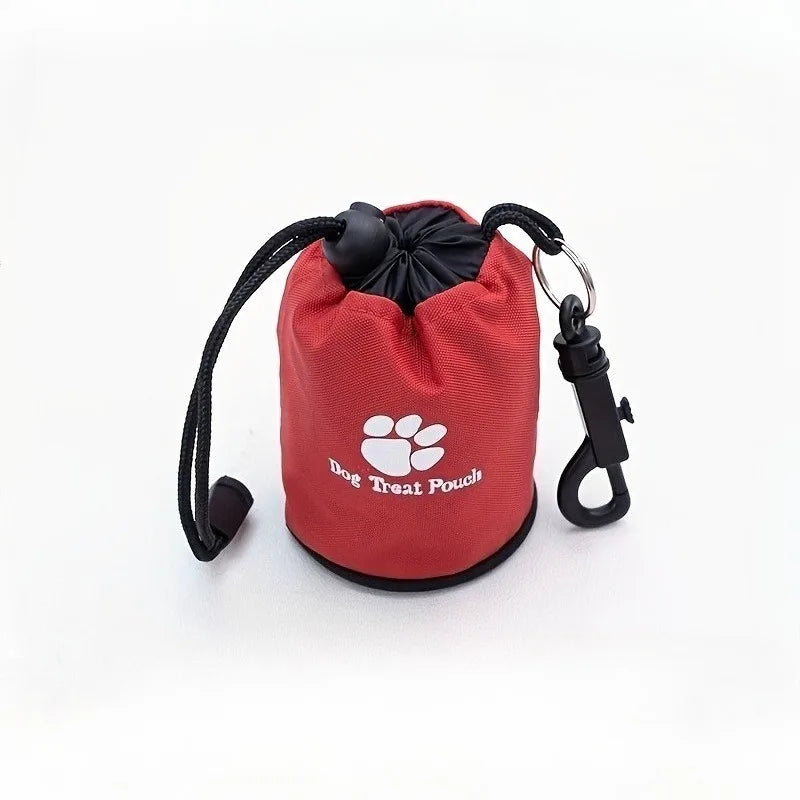 Dog Treat Pouch, Portable& Durable Pet Training Bag Pouch Treat Bag, Drawstring Zipper, Ideal for On-the-Go Snacks, Dog Snacks