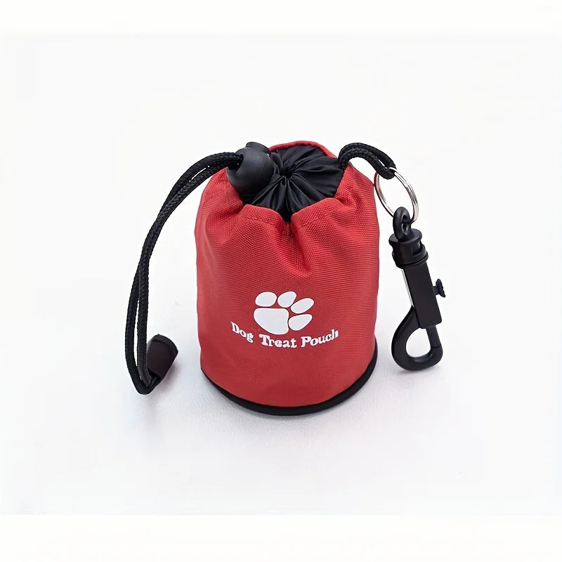 Dog Treat Pouch, Portable& Durable Pet Training Bag Pouch Treat Bag, Drawstring Zipper, Ideal for On-the-Go Snacks, Dog Snacks