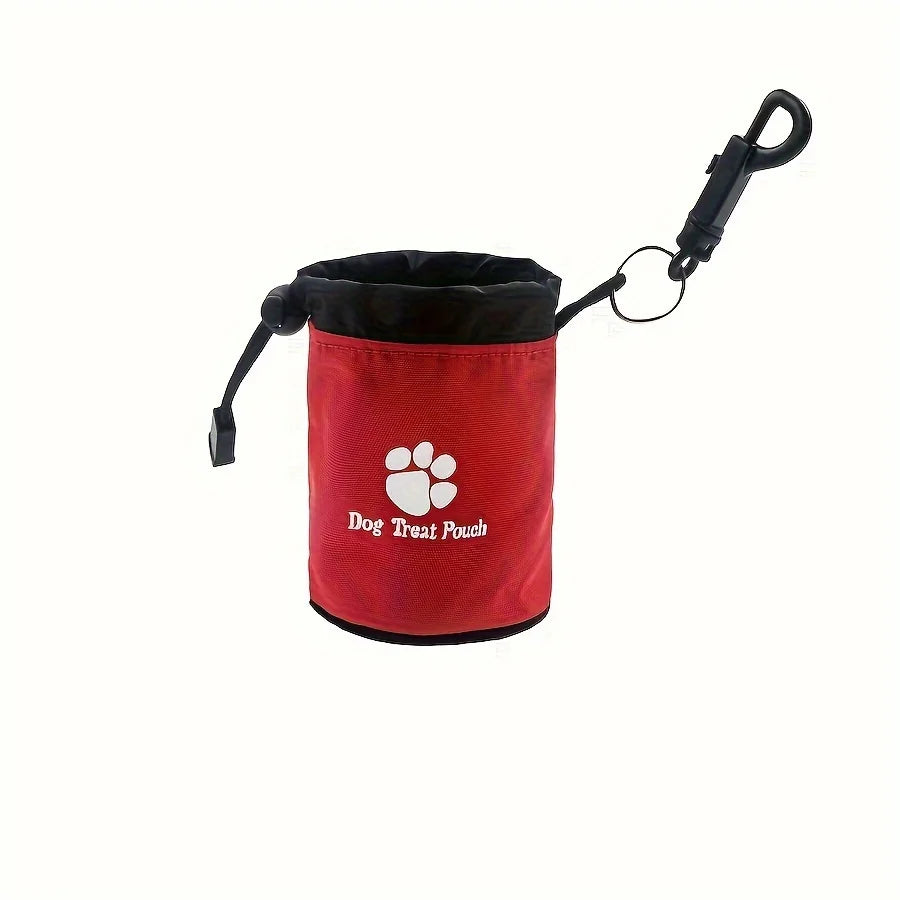 Dog Treat Pouch, Portable& Durable Pet Training Bag Pouch Treat Bag, Drawstring Zipper, Ideal for On-the-Go Snacks, Dog Snacks