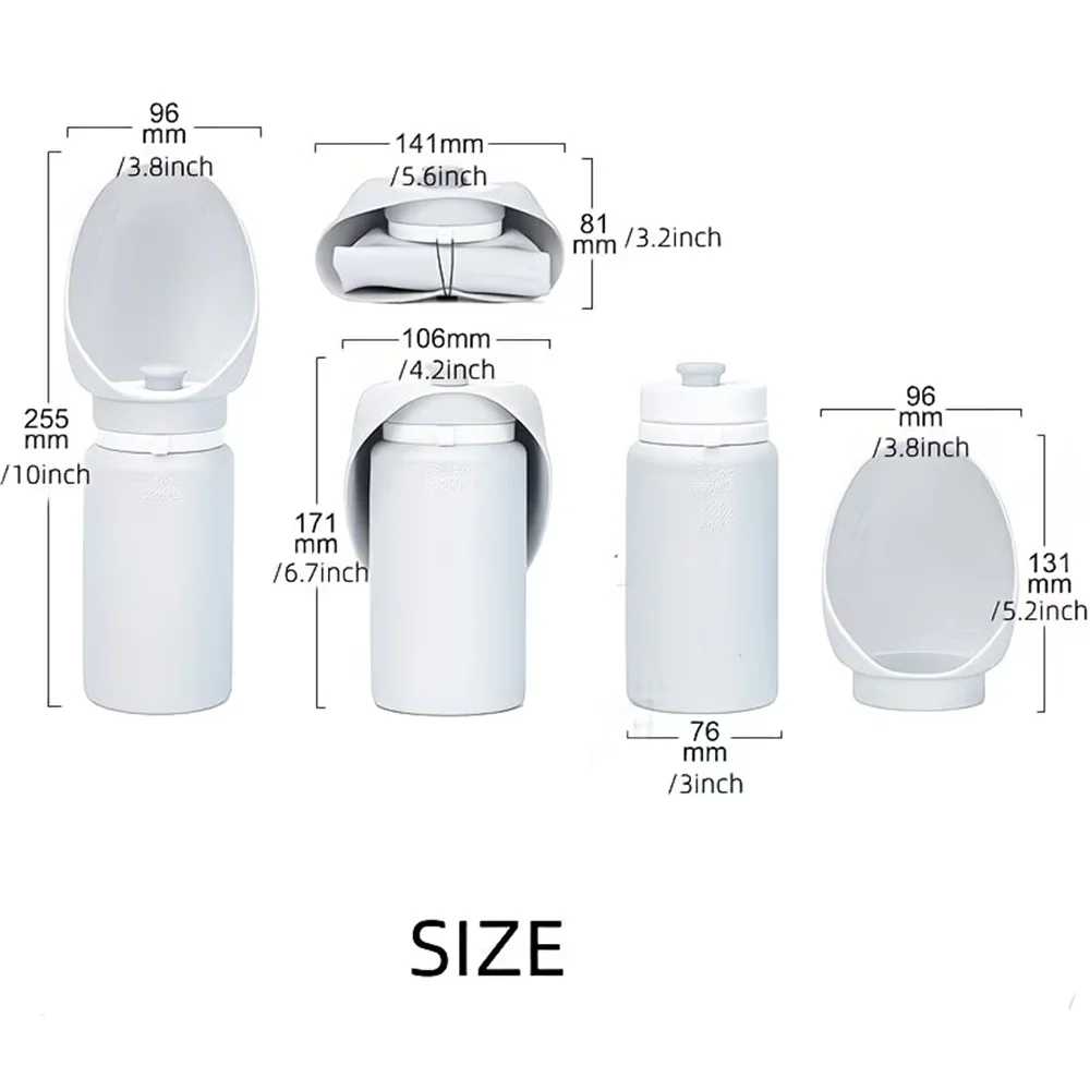 Spacious 550ml Portable Dog Water Bottle,Leak Proof, Durable&Safe, Foldable Design, Easy-to-Use,for Outdoor Walks,Travel Comfort