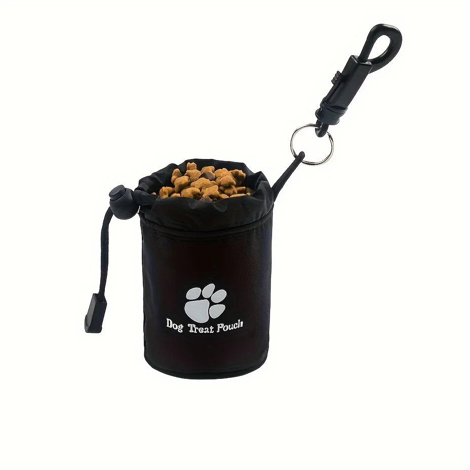 Dog Treat Pouch, Portable& Durable Pet Training Bag Pouch Treat Bag, Drawstring Zipper, Ideal for On-the-Go Snacks, Dog Snacks