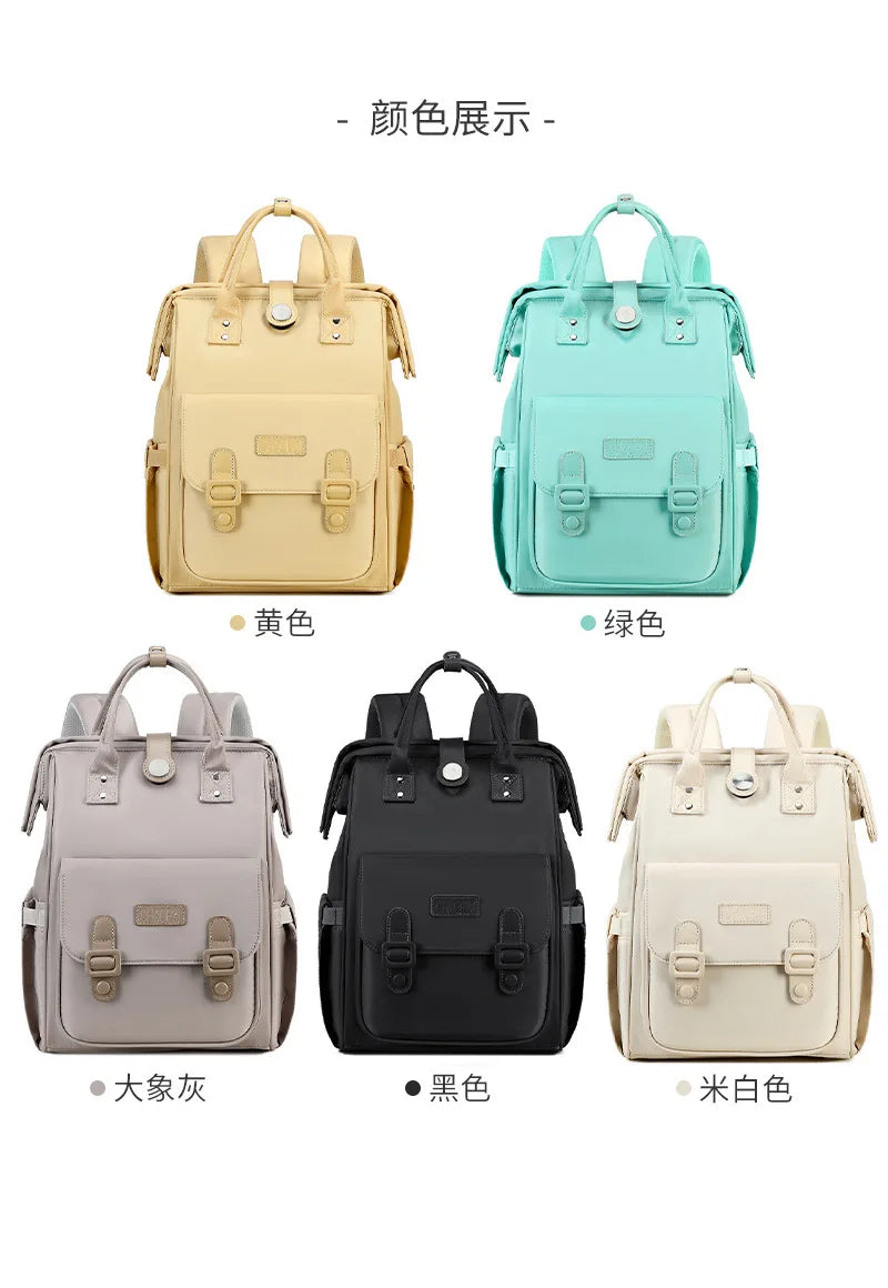 Baby Travel Backpack Diaper Mummy Bag Large Capacity Nappy Bag Material Handbag For Baby Outdoor Travel Bag For Baby Care Stuff