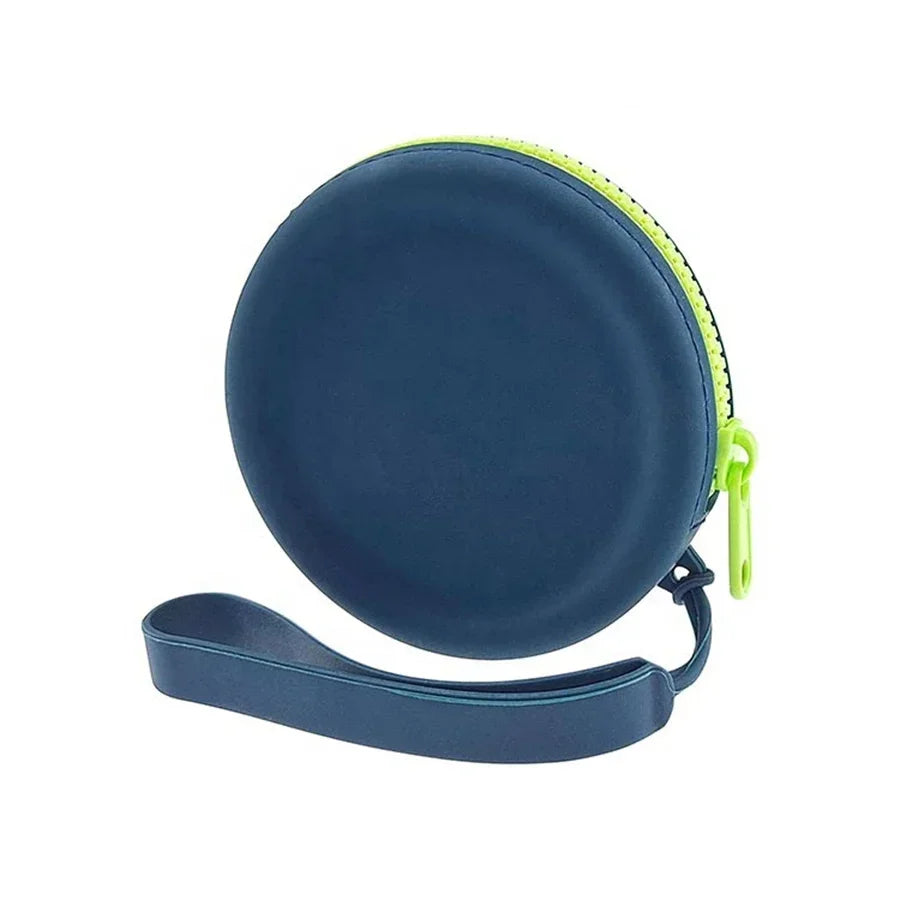 Dog Treat Training Pouch, Portable Silicone Dog Food Treat Pouch with Lanyard and Hook for Outdoor Walking Supply Storage Bag
