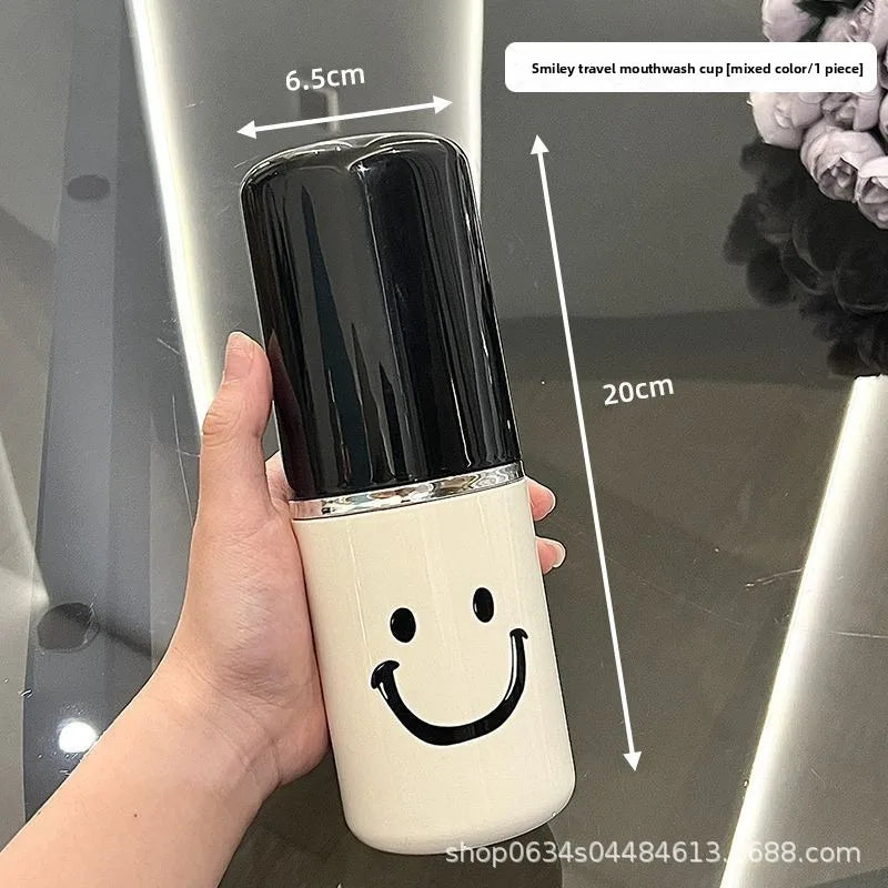 Travel Toileting Mouthwash cup, Portable 2-in-1 Cup Set for Brushing Teeth, Toothbrush storage box, portable