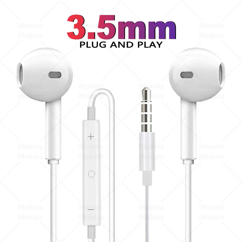 Wired Earphones for iPhone & iPad – Lightning, USB-C & 3.5mm In-Ear Headphones