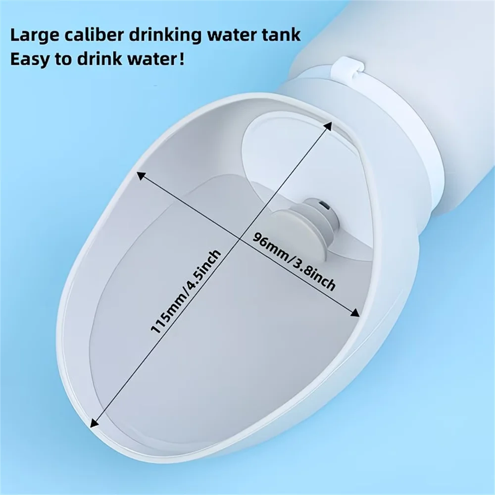Spacious 550ml Portable Dog Water Bottle,Leak Proof, Durable&Safe, Foldable Design, Easy-to-Use,for Outdoor Walks,Travel Comfort