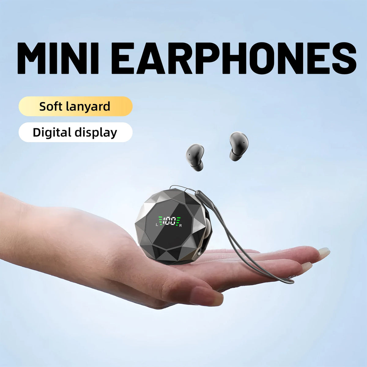 Mini Wireless Sleep Earbuds for Side Sleepers – Bluetooth In-Ear Headphones with Noise Reduction