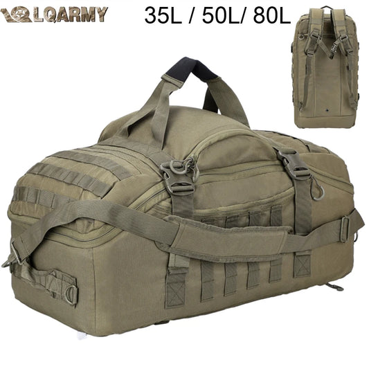 30L 45L 80L MOLLE Tactical Backpack – Large Capacity Hiking, Camping & Travel Bag