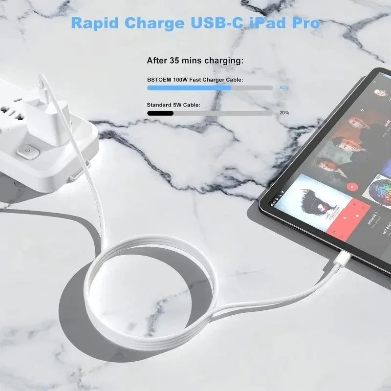 1/3Pcs 100W Data Cable USB C To Type C Cable Fast Charge Data Cable Highspeed Data Transfer For Phone iPad Data Line