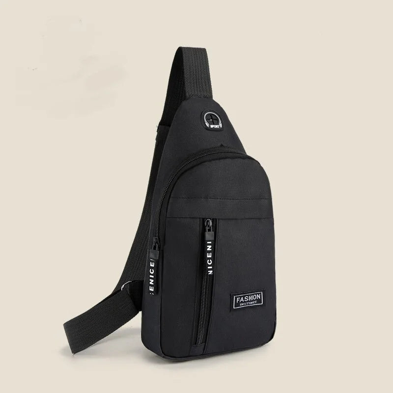 Unisex Multifunctional Messenger Shoulder Bag – Casual Travel, Work & Chest Crossbody Bag