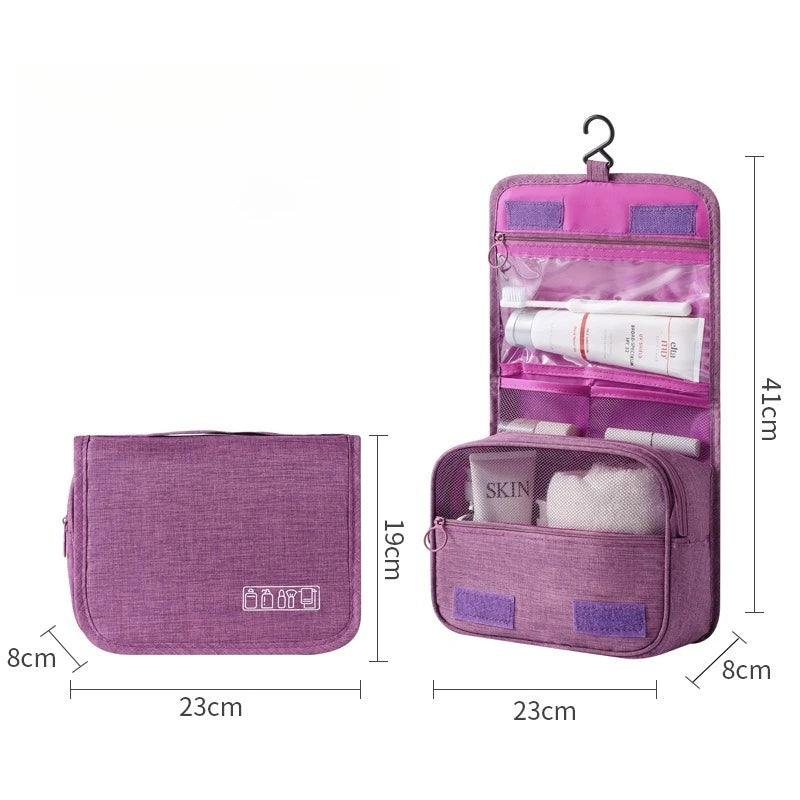 Travel Toiletries Bag for Women, Large Capacity Dry and Wet Separation, Hanging Toiletries Bag for Men, Toiletries Storage Bag