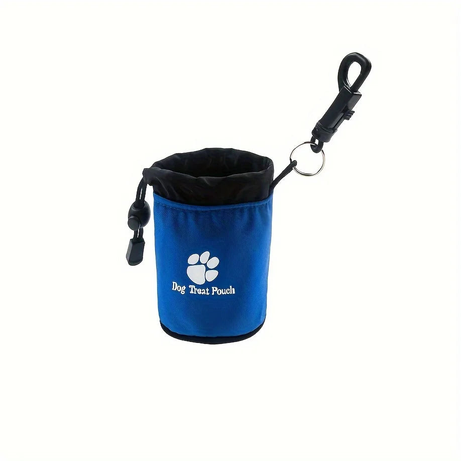 Dog Treat Pouch, Portable& Durable Pet Training Bag Pouch Treat Bag, Drawstring Zipper, Ideal for On-the-Go Snacks, Dog Snacks