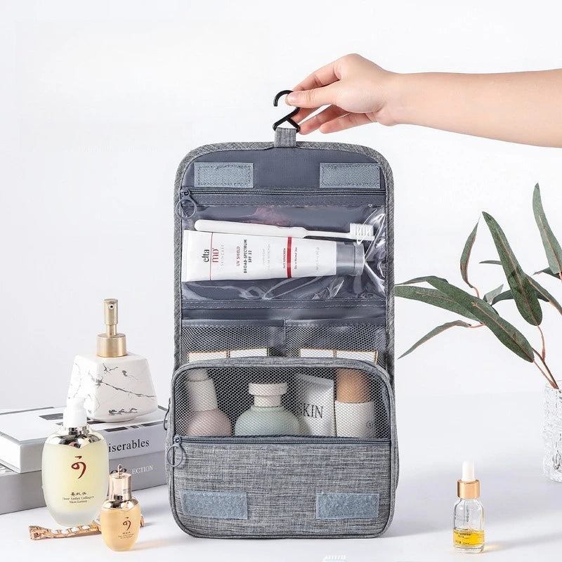 Travel Toiletries Bag for Women, Large Capacity Dry and Wet Separation, Hanging Toiletries Bag for Men, Toiletries Storage Bag