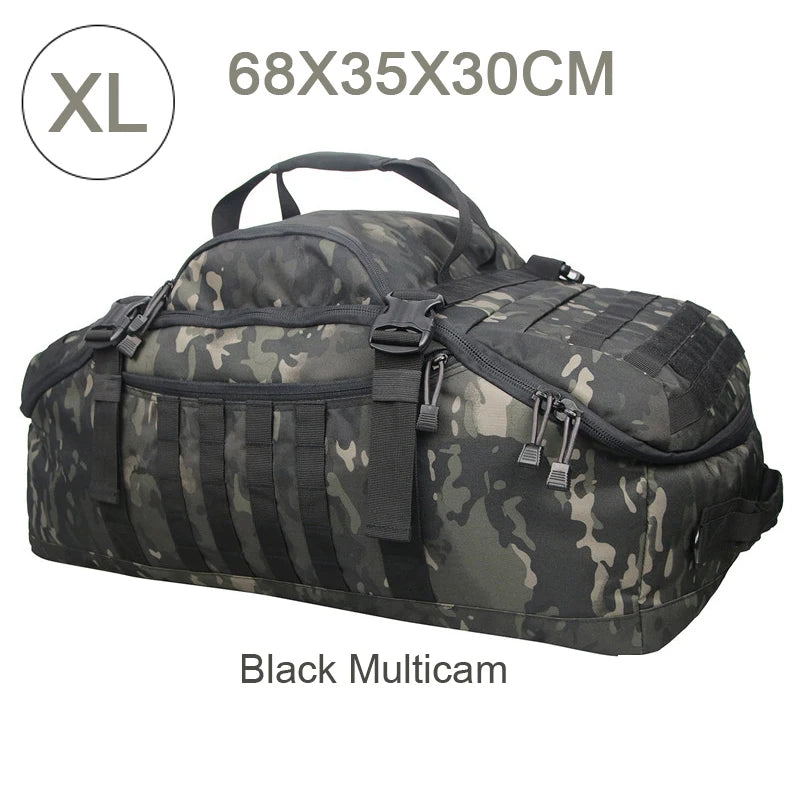 30L 45L 80L MOLLE Tactical Backpack – Large Capacity Hiking, Camping & Travel Bag