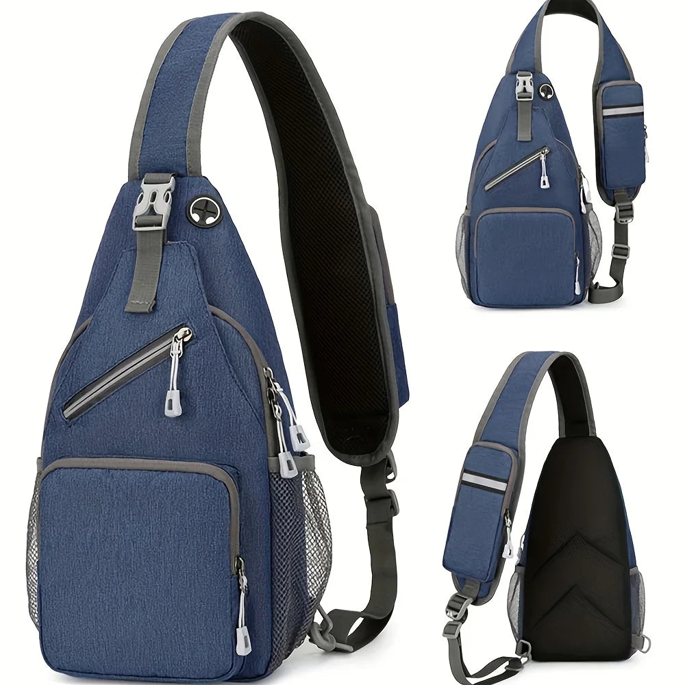 Waterproof Crossbody Sling Bag for Men & Women – Large Capacity Travel Chest Shoulder Bag
