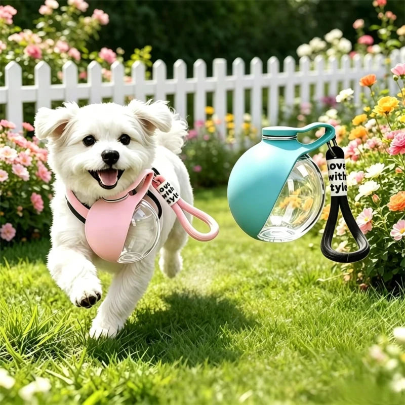 Portable Travel Dog Water Bottle Water Dispenser with Bowl No-Spill Puppy Water Bottle for Walking Hiking