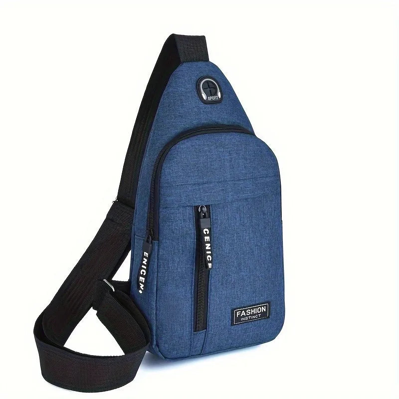 Unisex Multifunctional Messenger Shoulder Bag – Casual Travel, Work & Chest Crossbody Bag