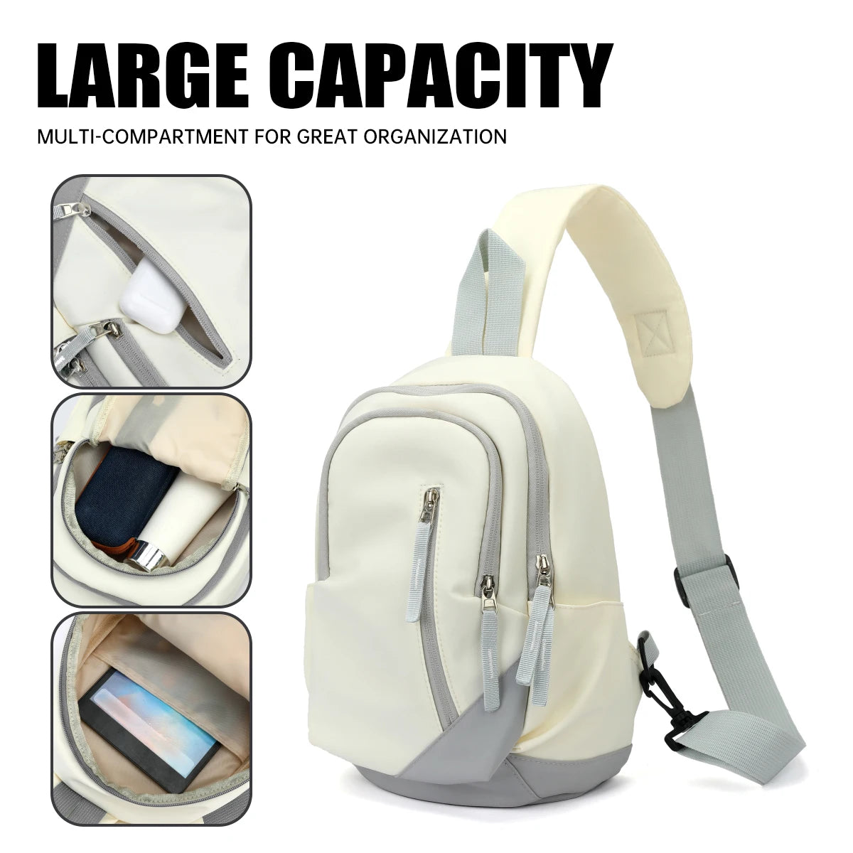Lightweight Crossbody Sling Bag | Hiking, Cycling & Travel Bag