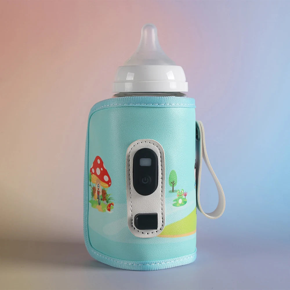 Bottle Insulation Cover, Breast Warmer, Baby Warmer, 5-Speed Temperature Control, Digital Display of Temperature