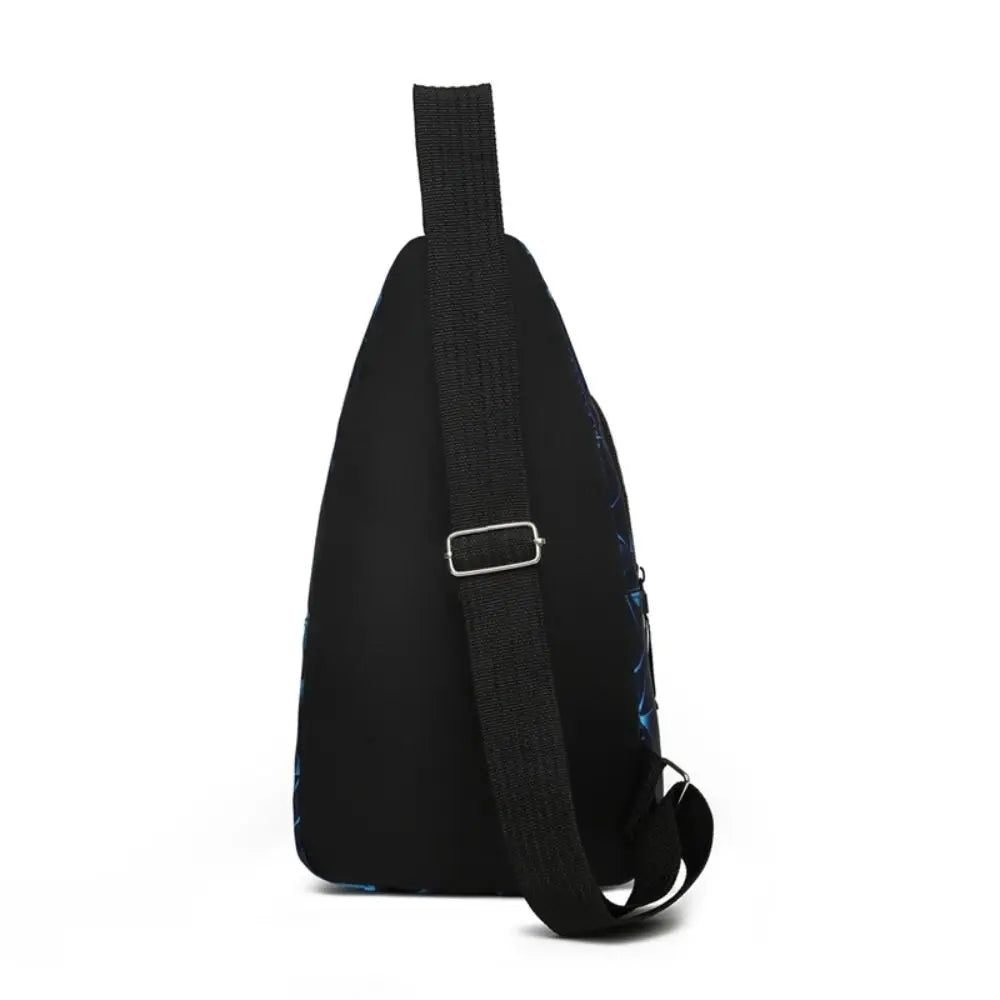 Men’s Oxford Cloth Sling Crossbody Bag – Large Capacity Travel Chest Shoulder Bag