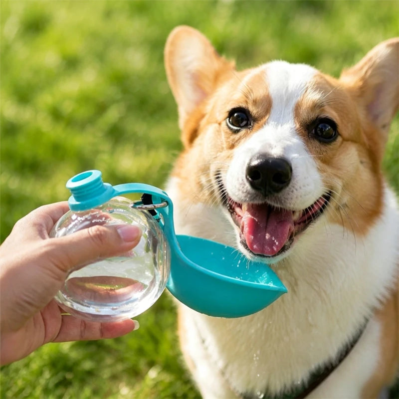 Portable Travel Dog Water Bottle Water Dispenser with Bowl No-Spill Puppy Water Bottle for Walking Hiking