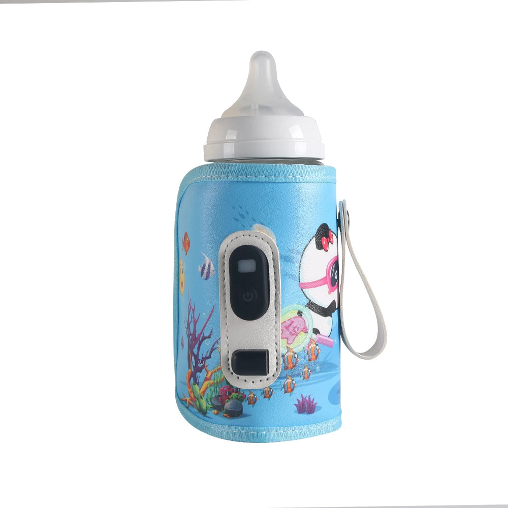 Bottle Insulation Cover, Breast Warmer, Baby Warmer, 5-Speed Temperature Control, Digital Display of Temperature