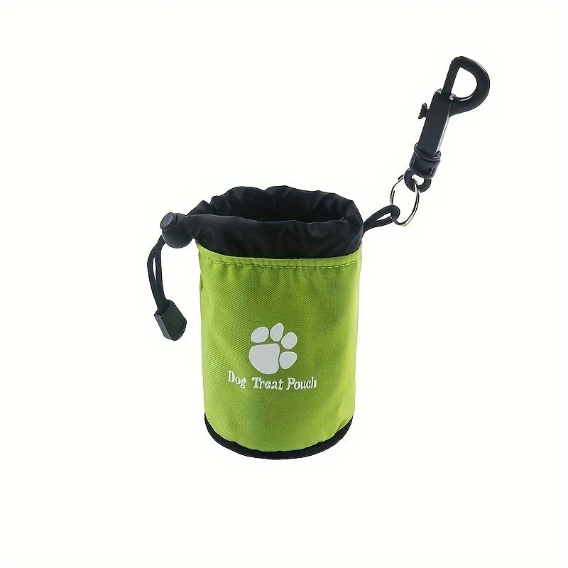 Dog Treat Pouch, Portable& Durable Pet Training Bag Pouch Treat Bag, Drawstring Zipper, Ideal for On-the-Go Snacks, Dog Snacks
