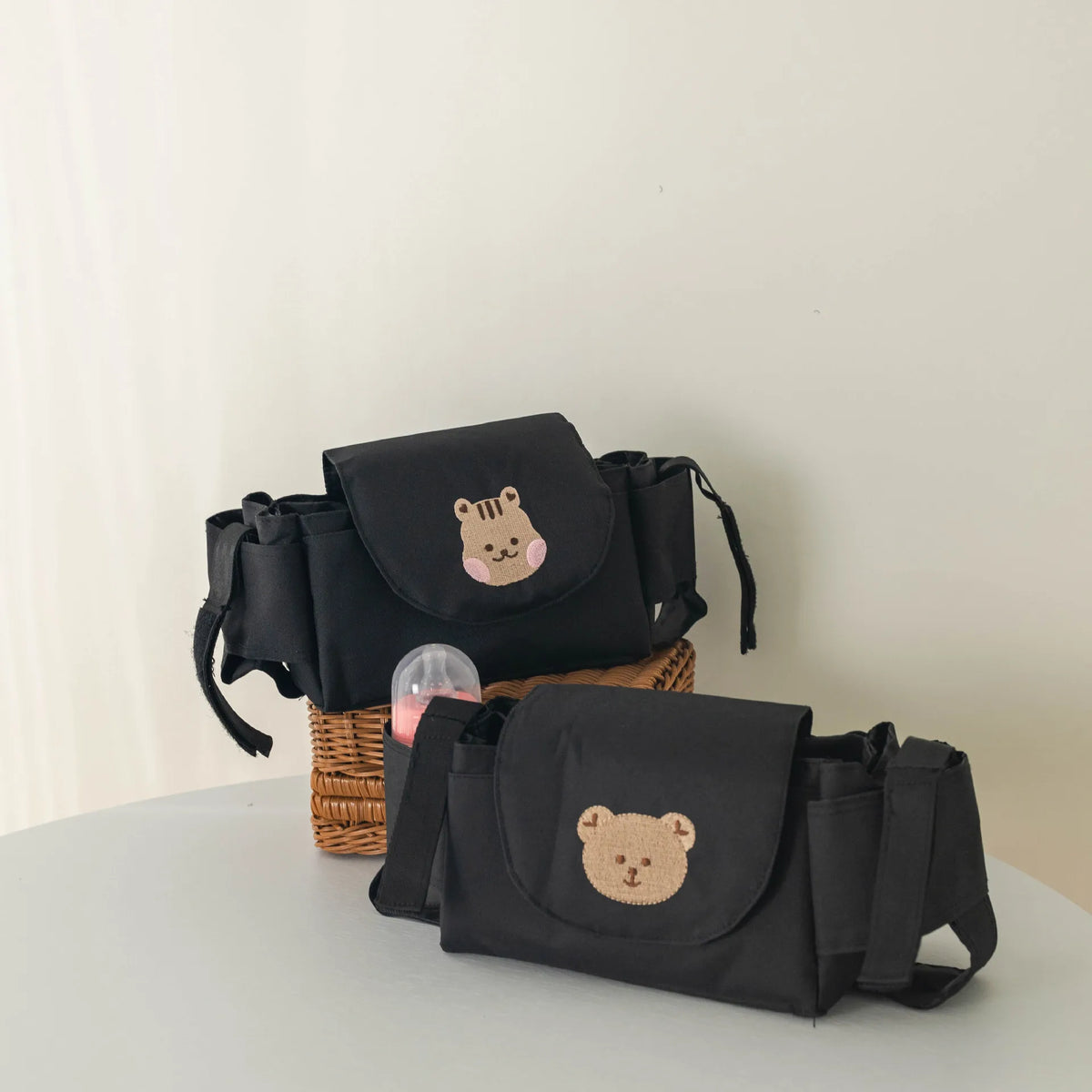 Baby Stroller Bag Pram Organizer Baby Accessories Cup Holder Newborn Trolley Portable Travel Car Bags for Carriages Universal