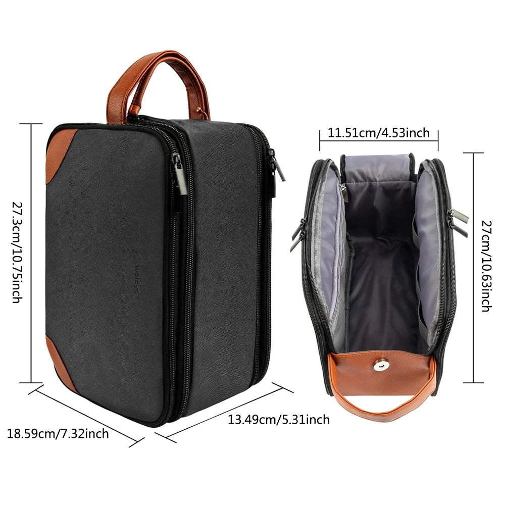 Travel Toiletry Bag for Men Hanging Dopp Kit Water Resistant Shaving Bag for Toiletries Accessories Small Toiletry Bag
