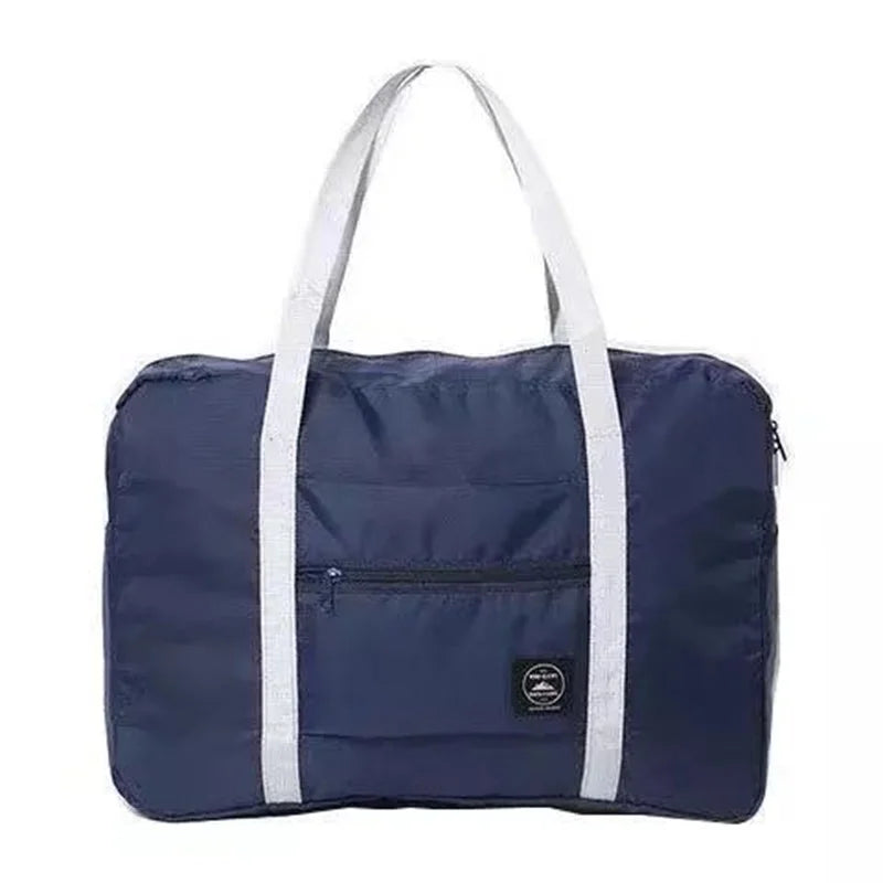 Foldable Travel Storage Bag – Large Capacity Zippered Weekend Bag