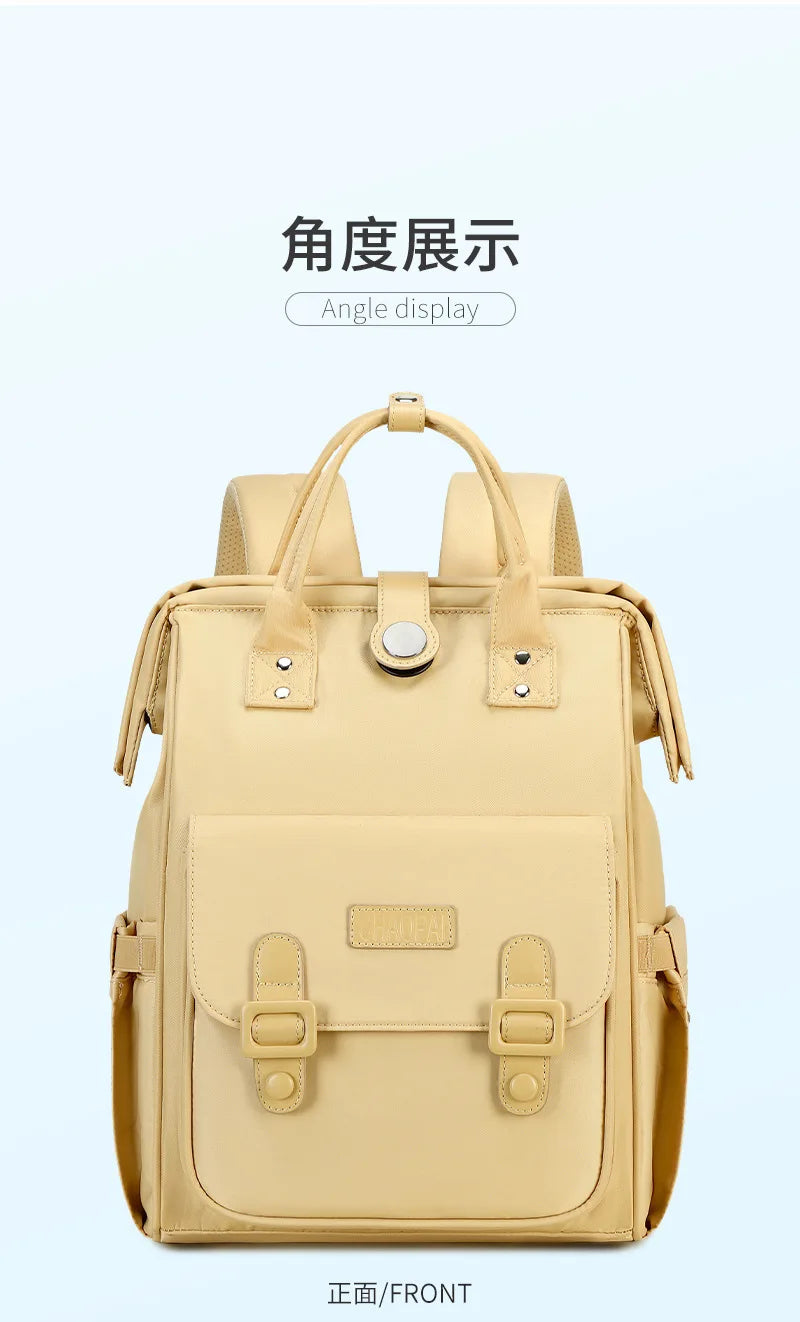 Baby Travel Backpack Diaper Mummy Bag Large Capacity Nappy Bag Material Handbag For Baby Outdoor Travel Bag For Baby Care Stuff