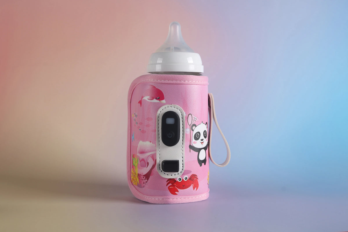 Bottle Insulation Cover, Breast Warmer, Baby Warmer, 5-Speed Temperature Control, Digital Display of Temperature