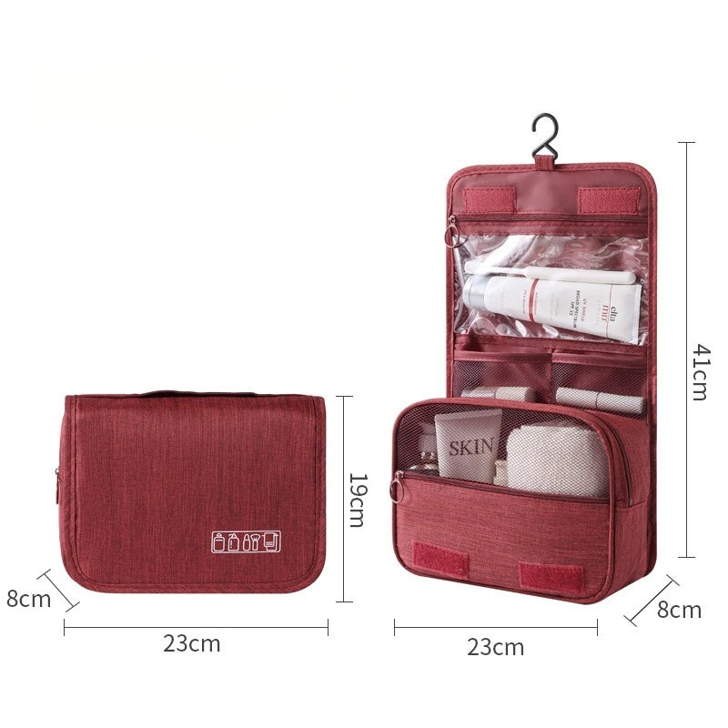 Travel Toiletries Bag for Women, Large Capacity Dry and Wet Separation, Hanging Toiletries Bag for Men, Toiletries Storage Bag