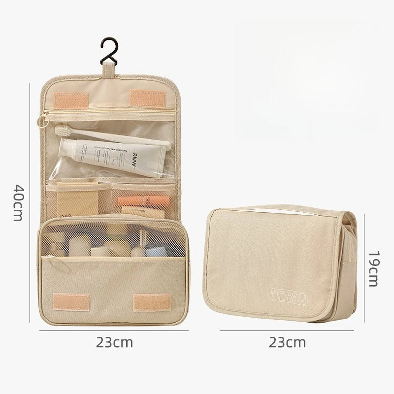 Travel Toiletries Bag for Women, Large Capacity Dry and Wet Separation, Hanging Toiletries Bag for Men, Toiletries Storage Bag