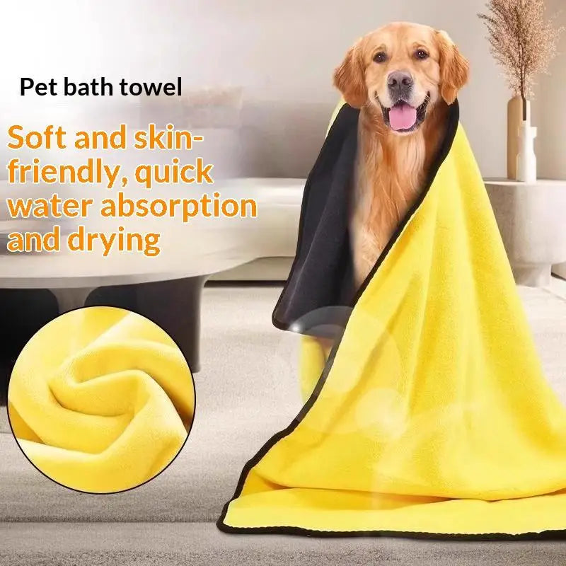 Travel Friendly Dog Absorbent Towel 1Pcs Lightweight Microfiber Quick Dry Pet Wipe for Outdoor Hiking Swimming Use