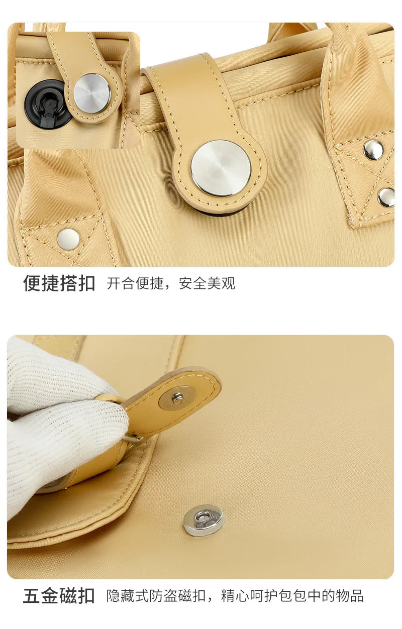 Baby Travel Backpack Diaper Mummy Bag Large Capacity Nappy Bag Material Handbag For Baby Outdoor Travel Bag For Baby Care Stuff