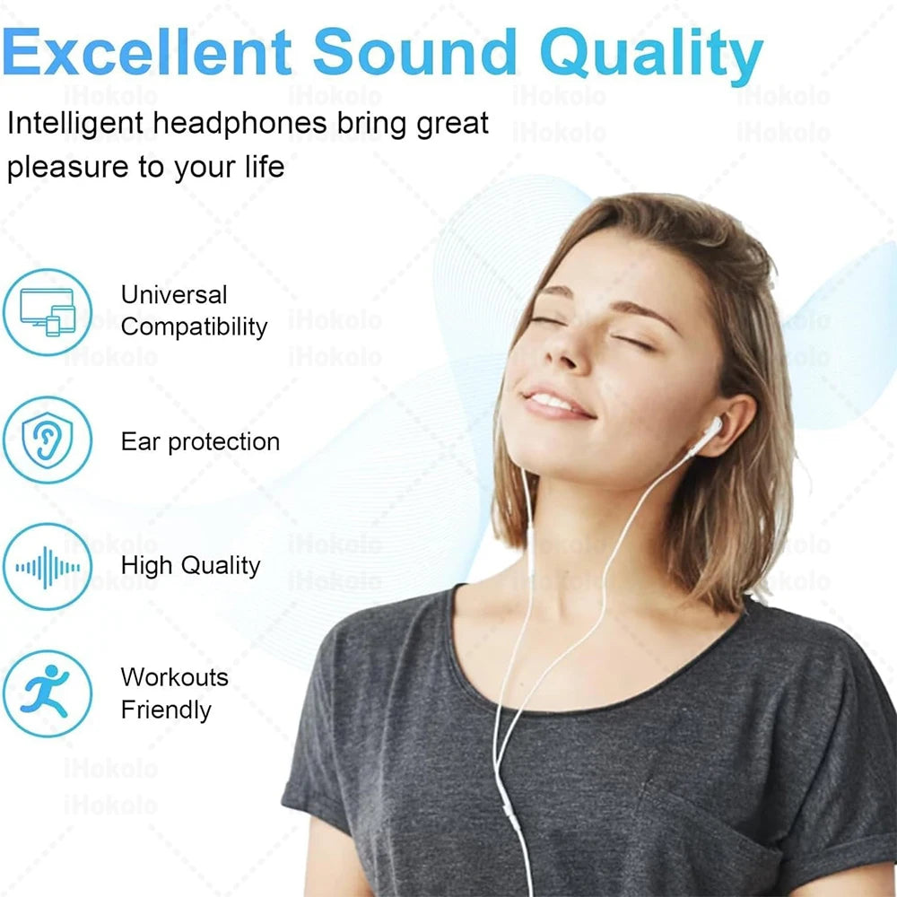 Wired Earphones for iPhone & iPad – Lightning, USB-C & 3.5mm In-Ear Headphones