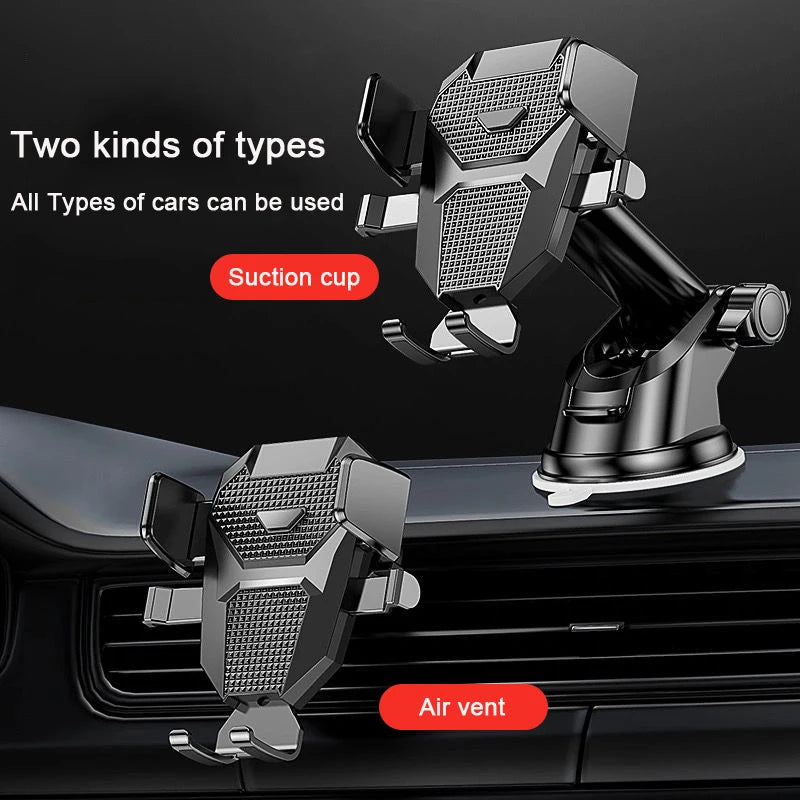2026 NEW Universal Sucker Car Phone Holder 360° Windshield Car Dashboard Mobile Cell Support Bracket for 4.0-7 Inch Smartphones