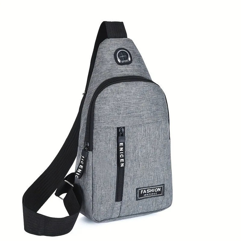 Unisex Multifunctional Messenger Shoulder Bag – Casual Travel, Work & Chest Crossbody Bag