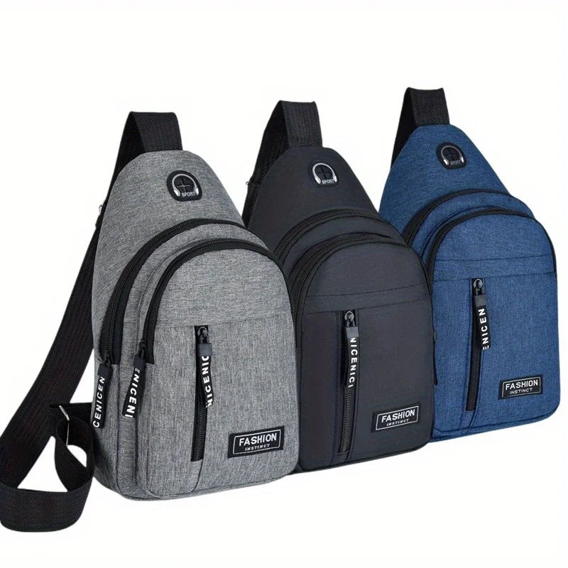 Unisex Multifunctional Messenger Shoulder Bag – Casual Travel, Work & Chest Crossbody Bag